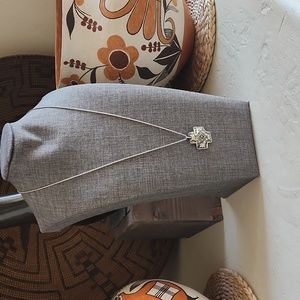 Stunning Native American Navajo Handmade Sterling Cross Pendant & Chain 🖤✝️🩶